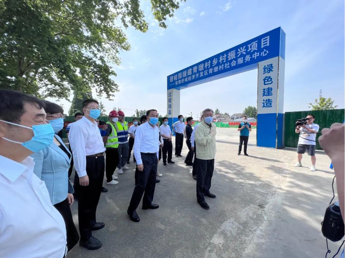 美丽乡村丨全国政协副主席卢展工莅临开云网投-开云（中国）建筑乡村振兴项目视察指导